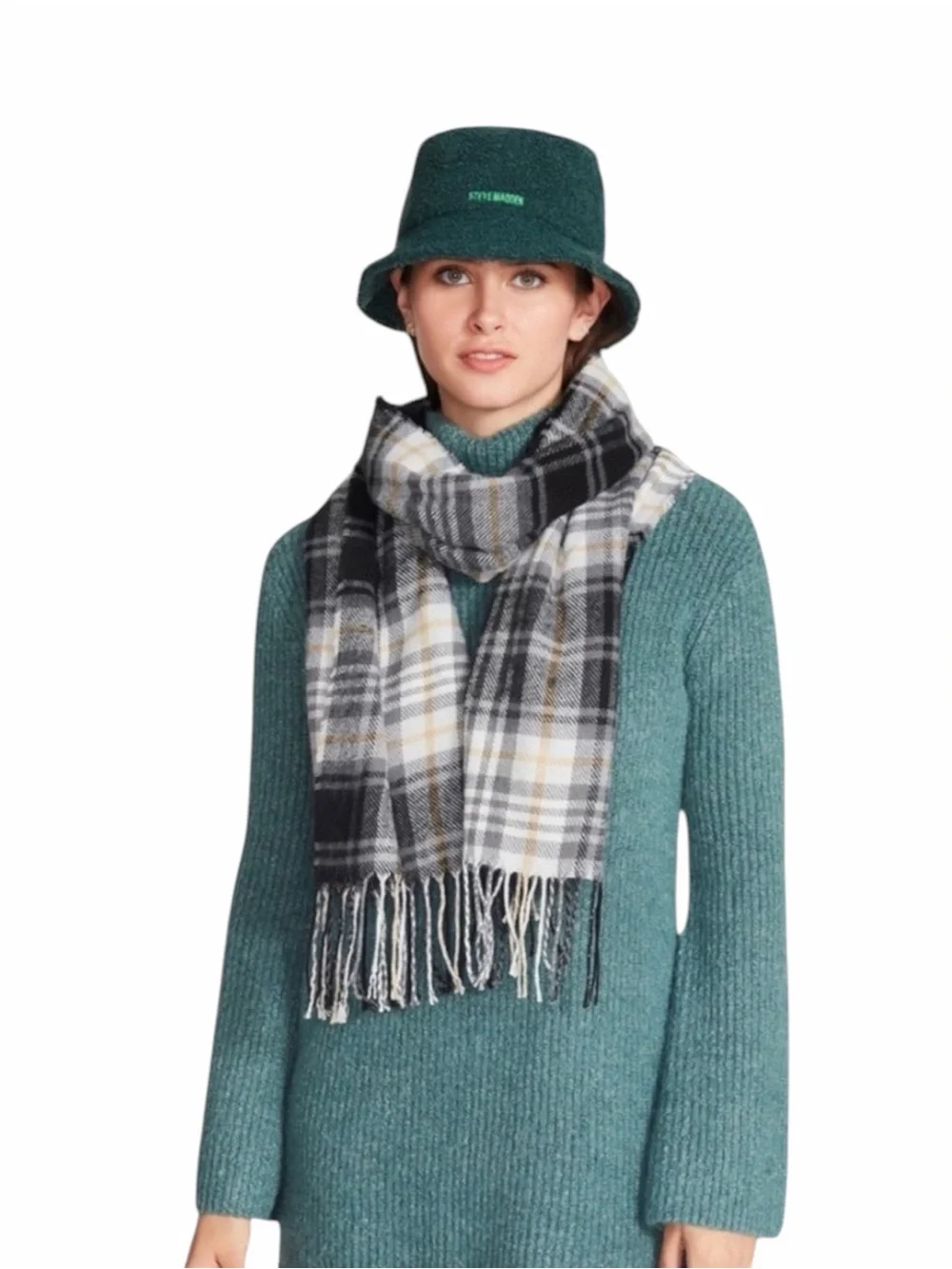 Steve Madden Sherpa Bucket Hat With Satin Lining NWT